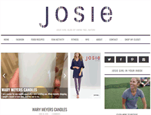 Tablet Screenshot of josiegirlblog.com